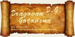 Dragovan Gotovina vizit kartica